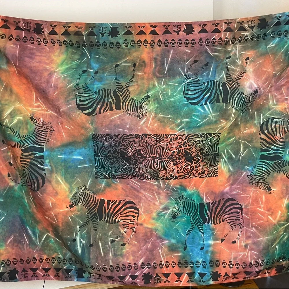 Handmade Tablecloth Africa Zebra Tablecloth Dyed‎ Rectangular 75